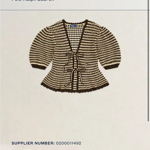 Amazing new with tags Ralph Lauren cardigan - Picture 7 of 8